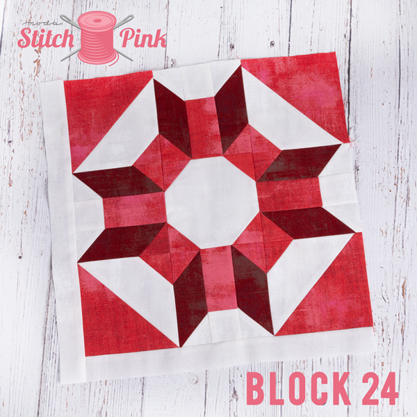 Stitch Pink Block 24 Pine Nut