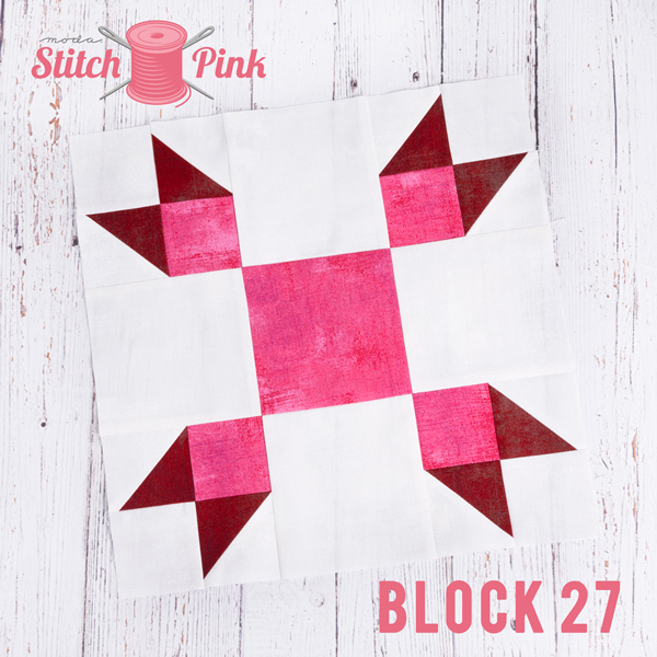 Stitch Pink Block 27 Give Me Wings