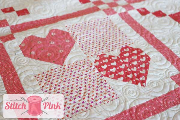 CT Stitch Pink Week 2 Hearts Squares