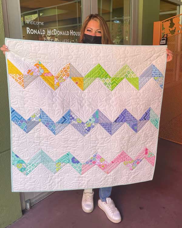 CT Covering The World Barbara Groves - Donation of Quilt
