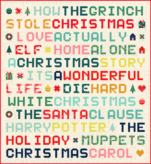 Moda Michelle Christmas Movies Quilt
