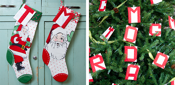 Letter Garland Stockings and Tree